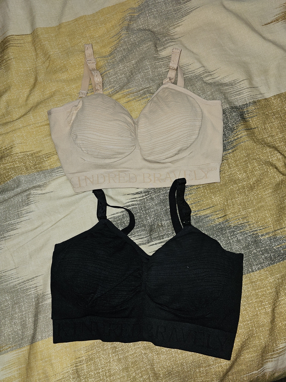 Kindred Bravely Soft Maternity & Nursing Bralettes in Black and Blush